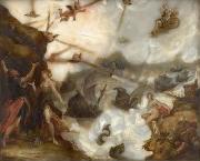 Hans von Aachen und auf der Reckseite die Entfesselung der Winde durch Aeolus painting